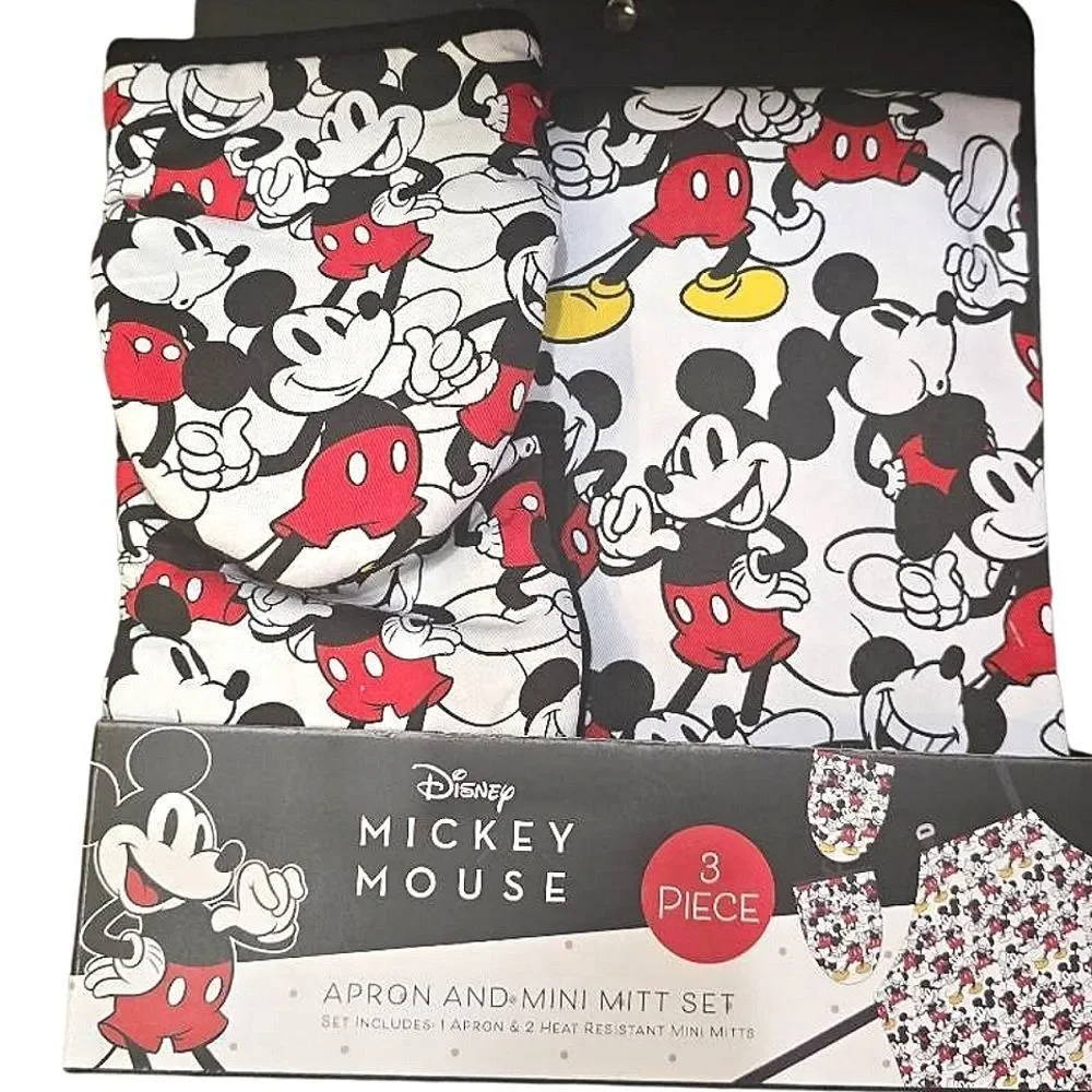 Disney Mickey Mouse Apron & Mini Mitt Set